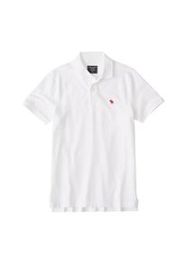 Abercrombie & Fitch Abercrombie & Fitch, Herren Poloshirt, Wei&szlig;