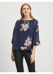 Vila, Damen Bluse, Navy / Mischfarben