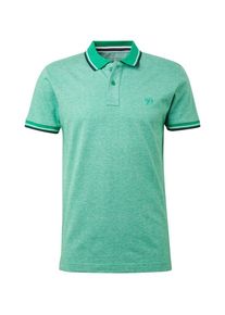 Tom Tailor Denim, Herren Poloshirt, Jade / Hellgrün / Schwarz