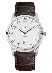 Regent Uhren REGENT, Herren Uhr, Braun / Grau