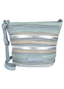 FREDsBRUDER, Damen Umhängetasche 'Poppy', Rauchblau / Mint / Silber
