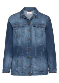 sheego Denim, Damen Jeansjacke, Blue Denim