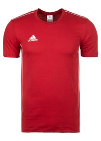 adidas Performance, Herren T-Shirt 'Core 18', Rot / Wei&szlig;