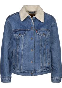 Levi's LEVI'S, Damen Jeansjacke 'EX-BF SHERPA TRUCKER', Blue Denim