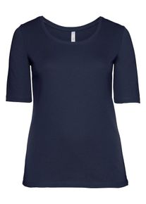 sheego Basic, Damen T-Shirt, Marine