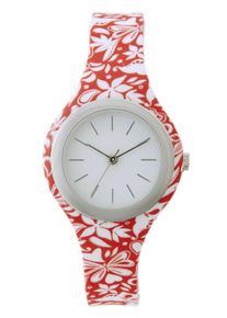 Heine, Damen Uhr, Rot / Weiß