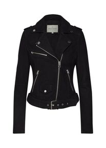 Review, Damen Jacke 'BELTED NUBUK D-LEDER', Schwarz