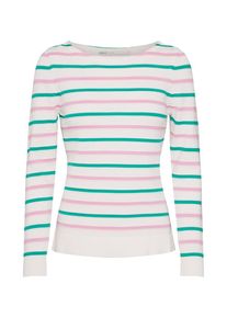 Only, Damen Pullover 'DELINA', Grün / Rosa / Weiß