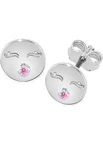 SO COSI, Damen Ohrstecker 'I Just Want Your Kiss ESP-ER003', Pink / Silber