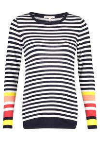 Esprit Maternity, Damen Pullover, Nachtblau / Gelb / Hellrot / Wei&szlig;