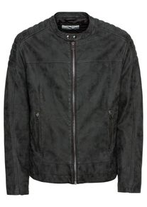 Esprit, Herren Jacke 'PU Biker', Schwarz