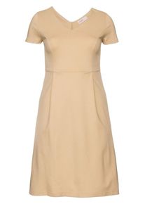sheego Class, Damen Etuikleid, Beige