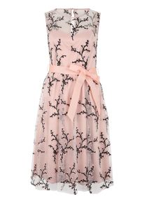Apart, Damen Cocktailkleid, Pastellpink / Schwarz