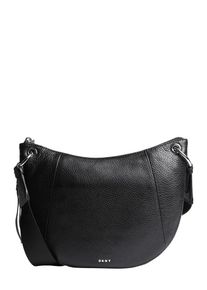 DKNY, Damen Tasche 'TOMPSON-CONV CBODY-PEBBLE SUEDE', Schwarz / Silber