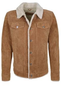 Freaky Nation, Herren Lederjacke 'WAYNE', Braun