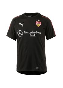 Puma, Herren Funktionsshirt 'VfB Stuttgart', Schwarz / Wei&szlig;