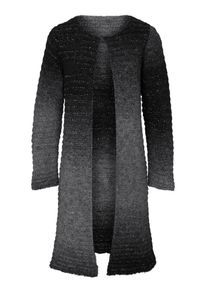 Heine, Damen Strickjacke, Dunkelgrau / Schwarz