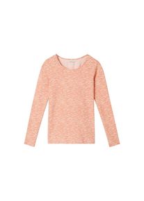 Sandwich, Damen Shirt, Hellorange / Weiß