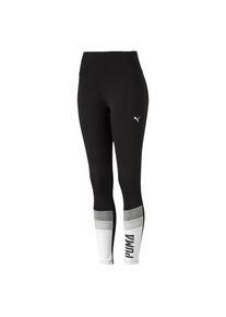 Puma, Damen Leggings, Hellgrau / Graumeliert / Schwarz / Wei&szlig;