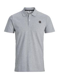 Jack & Jones JACK & JONES, Herren Poloshirt, Hellgrau
