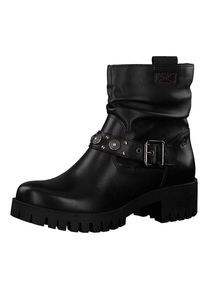 s.Oliver RED LABEL, Damen Biker Boots, Schwarz