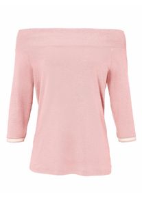 Heine, Damen U-Boot-Shirt 3/4-Arm, Rosé
