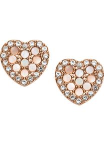 Fossil, Damen Ohrstecker 'JF03162791', Bronze / Rosegold