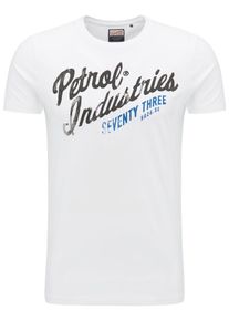 PETROL INDUSTRIES, Herren T-Shirt, Blau / Anthrazit / Weiß