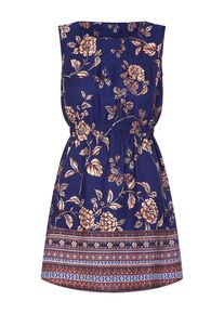 Mela London, Damen Kleider 'BORDER PRINT 2 ZIP DRESS', Navy / Mischfarben