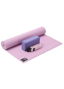 YOGISTAR.COM, Herren Yoga-set Kick It - One, Dunkellila / Ros&eacute;