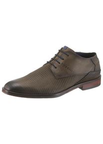 Bugatti, Herren Schnürschuh, Braun / Oliv