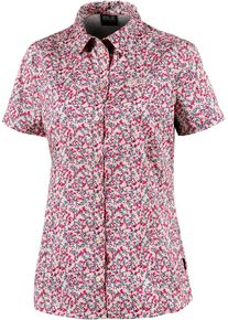 Jack Wolfskin, Damen Funktionsbluse 'Sonora Millefleur', Blau / Rot