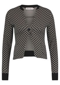 Queen mum, Damen Jacke, Beige / Schwarz