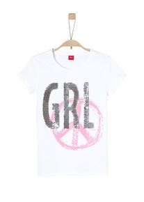 s.Oliver Junior, Mädchen Shirt, Weiß