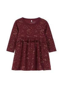 name it, Mädchen Kleid, Gold / Weinrot