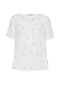 Only, Damen Top 'TINA FRILL', Wei&szlig;