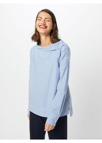Opus, Damen Blusen 'Feonie', Royalblau / Weiß