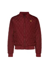 Urban Classics, Herren Bomberjacke 'Diamond Quilt', Burgunder