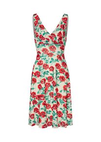 King Louie, Damen Kleid 'Ginger Wide Dress Blush', Beige / Hellrot