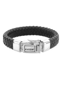 Kuzzoi, Herren Armband, Anthrazit / Silber