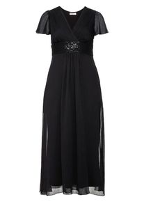 sheego Style, Damen Abendkleid, Schwarz