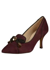 LODI, Damen Pumps, Anthrazit / Bordeaux
