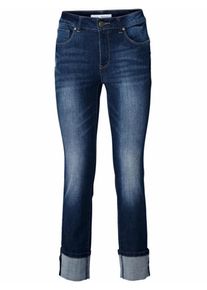 Heine, Damen Bodyform-7/8-Jeans, Blue Denim