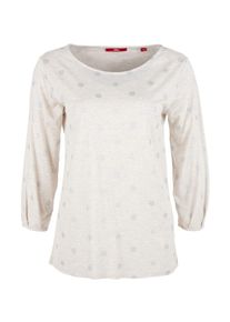 s.Oliver RED LABEL, Damen Shirt, Silber / Weiß