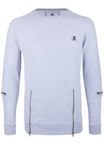 TUFFSKULL, Herren Pullover, Graumeliert