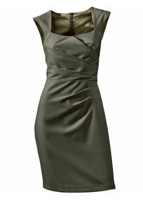 Heine, Damen Etuikleid, Khaki