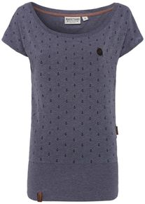 Naketano, Damen Shirt 'Wolle Ankerdizzel', Violettblau