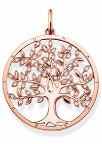 Thomas Sabo, Damen Kettenanhänger 'Tree of Love, PE759-416-14', Rosegold / Weiß