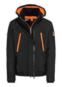 Superdry, Herren Jacke 'HOODED POLAR WIND ATTACKER', Orange / Schwarz