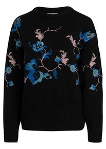 Pieces, Damen Pullover, Blau / Hellblau / Pink / Schwarz